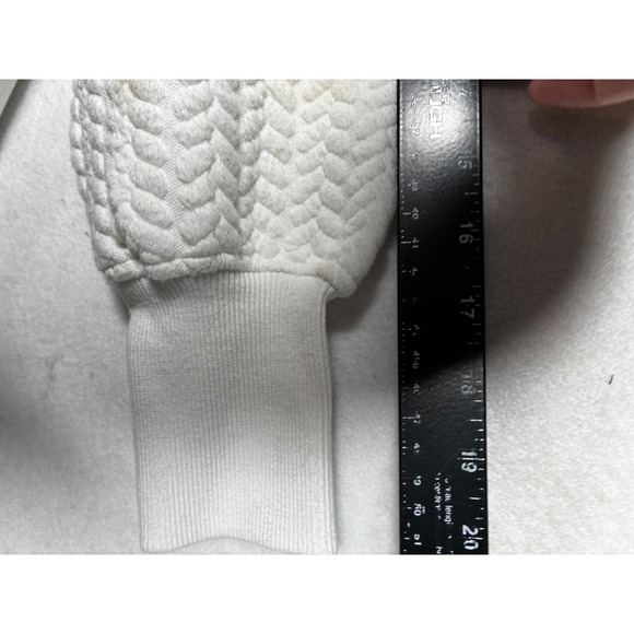 Pressbox Washington Huskies Roxbury Quilted Sweatshirt White Womens S 65H19TF1 - Picture 9 of 14